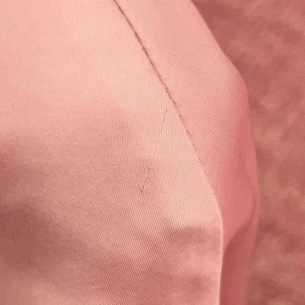 Zara (NEW W/ TINY FLAW) Pink Satin Open Back Mini Dress